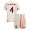 AS Roma Bryan Cristante #4 Bortedraktsett Barn 2024-25 Kortermet (+ korte bukser)